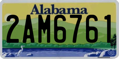 AL license plate 2AM6761