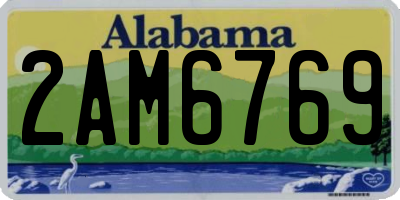 AL license plate 2AM6769