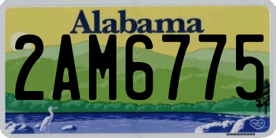 AL license plate 2AM6775