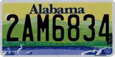 AL license plate 2AM6834