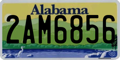 AL license plate 2AM6856