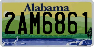 AL license plate 2AM6861
