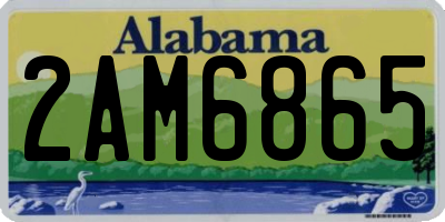 AL license plate 2AM6865