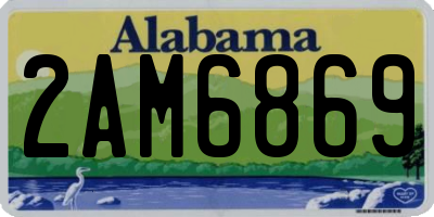 AL license plate 2AM6869