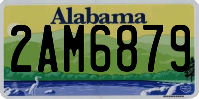 AL license plate 2AM6879