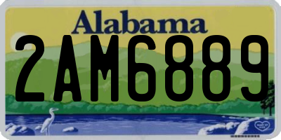 AL license plate 2AM6889