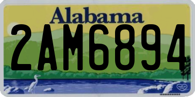 AL license plate 2AM6894
