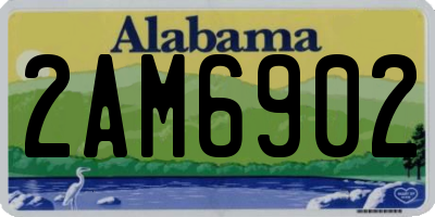 AL license plate 2AM6902