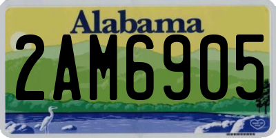 AL license plate 2AM6905