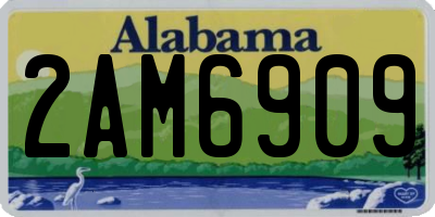 AL license plate 2AM6909