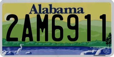 AL license plate 2AM6911