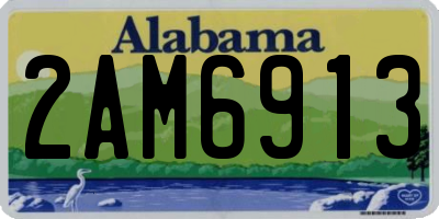 AL license plate 2AM6913