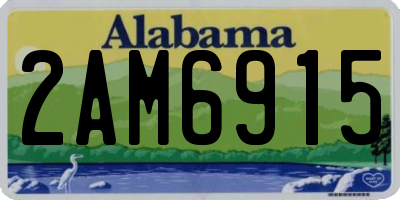 AL license plate 2AM6915
