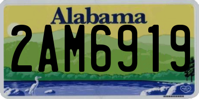 AL license plate 2AM6919