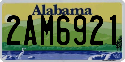 AL license plate 2AM6921