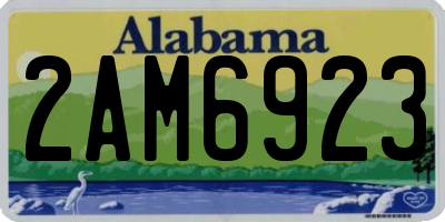 AL license plate 2AM6923