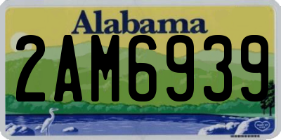 AL license plate 2AM6939