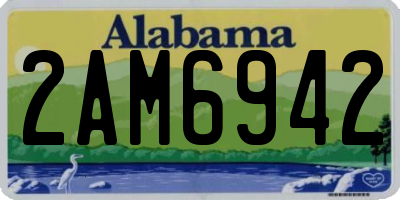 AL license plate 2AM6942