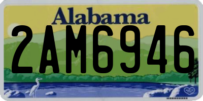 AL license plate 2AM6946