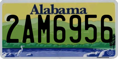 AL license plate 2AM6956