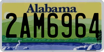 AL license plate 2AM6964