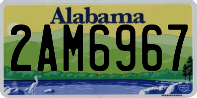 AL license plate 2AM6967
