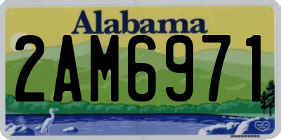 AL license plate 2AM6971