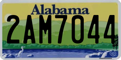 AL license plate 2AM7044