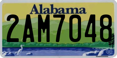 AL license plate 2AM7048