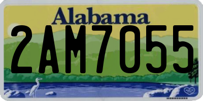 AL license plate 2AM7055