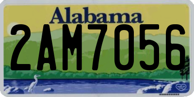 AL license plate 2AM7056