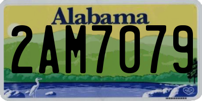 AL license plate 2AM7079