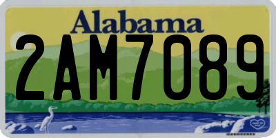 AL license plate 2AM7089