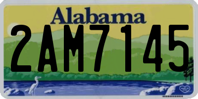 AL license plate 2AM7145