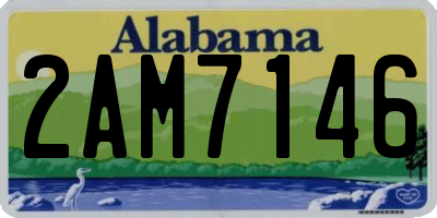 AL license plate 2AM7146