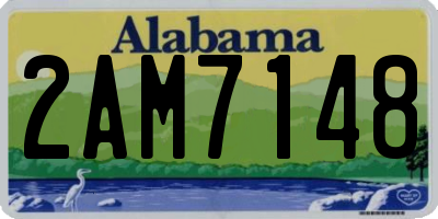 AL license plate 2AM7148