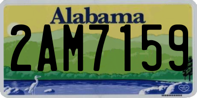 AL license plate 2AM7159