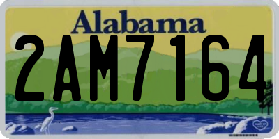 AL license plate 2AM7164