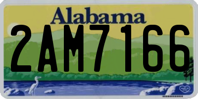 AL license plate 2AM7166