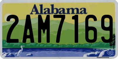 AL license plate 2AM7169