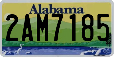 AL license plate 2AM7185