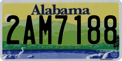 AL license plate 2AM7188