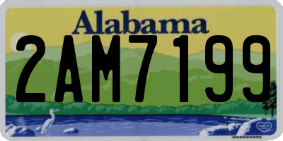 AL license plate 2AM7199
