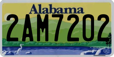 AL license plate 2AM7202