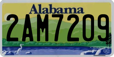 AL license plate 2AM7209