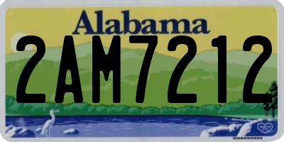 AL license plate 2AM7212