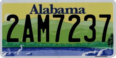 AL license plate 2AM7237