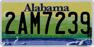 AL license plate 2AM7239