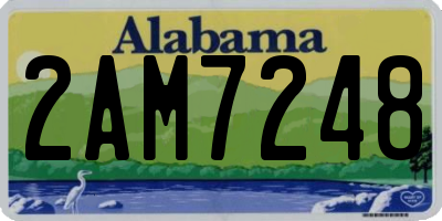 AL license plate 2AM7248