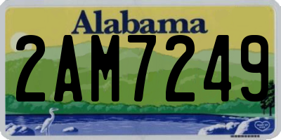 AL license plate 2AM7249